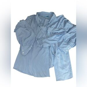 CeCe Sky Blue Blouse